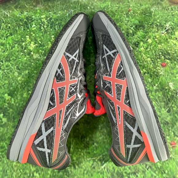 Asics Gel-Endurant Size 8 Womens Athletic Running Shoes T792N Gray/Orange - Picture 8 of 12